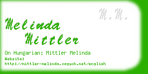 melinda mittler business card